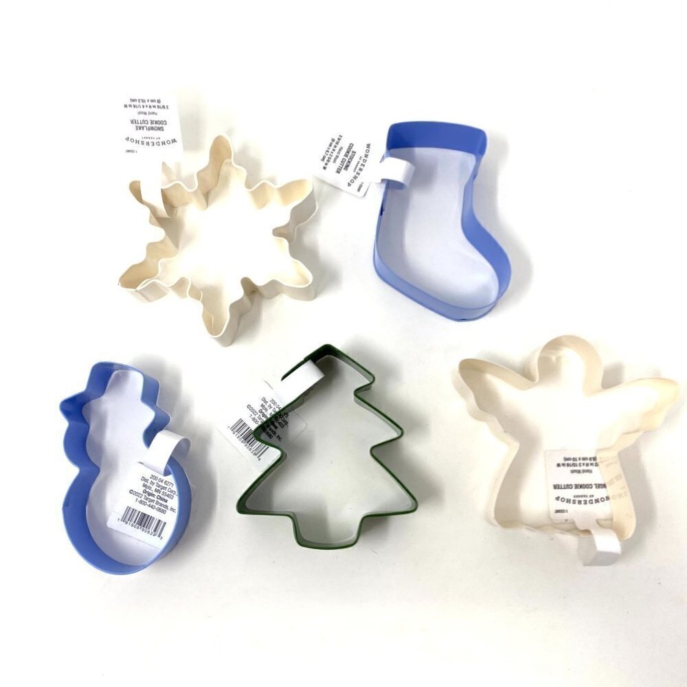 Target Set of 5 Holiday Winter Christmas Cookie Cutters Stainless Steel